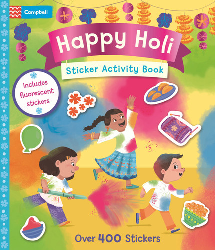 Happy Holi Sticker Activity Book book cover by Campbell Books
