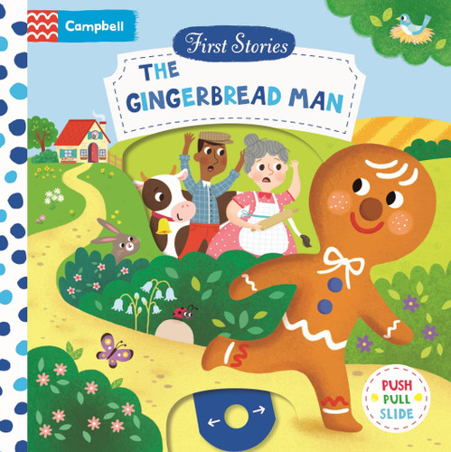 The Gingerbread Man: A Push, Pull, Slide Book book cover by Campbell Books