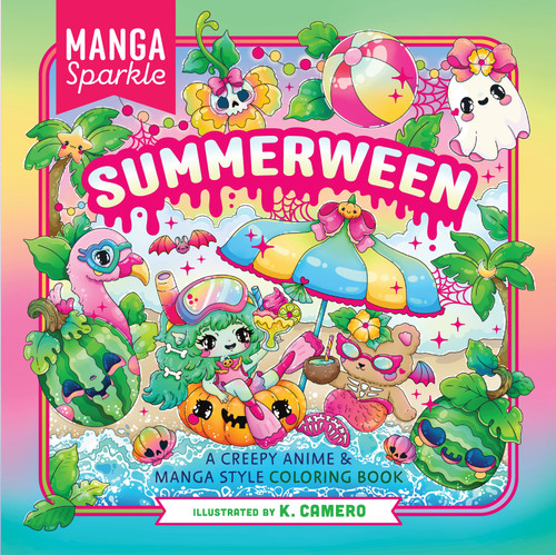 Manga Sparkle: Summerween: A Creepy Anime & Manga Style Coloring Book book cover by K. Camero