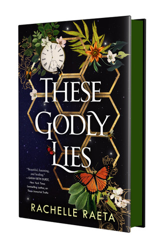These Godly Lies (Peaches & Honey #2) book cover by Rachelle Raeta