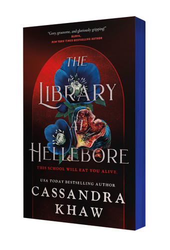 The Library at Hellebore book cover by Cassandra Khaw