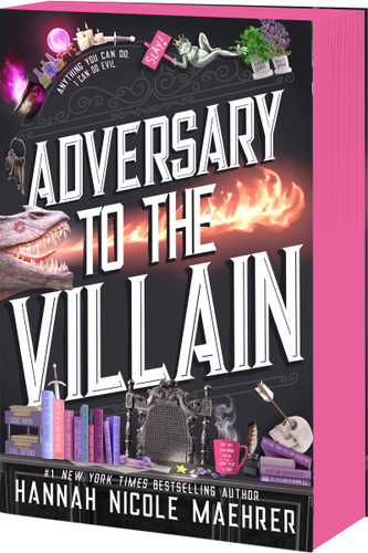 Adversary to the Villain: A Cozy Fantasy Romantic Comedy (Assistant and the Villain #4) book cover by Hannah Nicole Maehrer