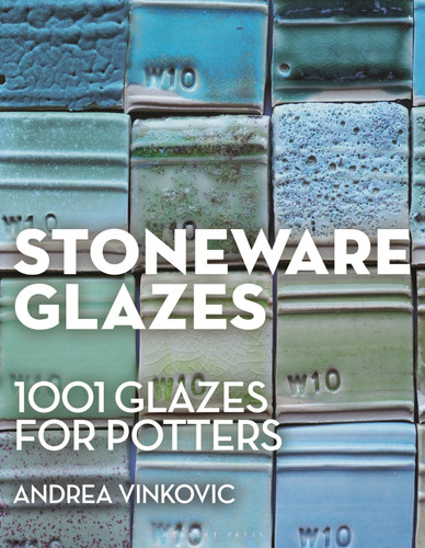 Stoneware Glazes: 1001 Recipes for Potters book cover by Andrea Vinkovic