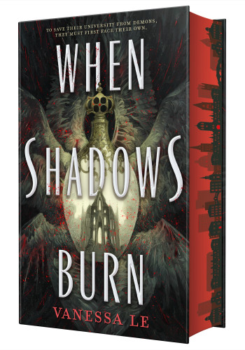 When Shadows Burn book cover by Vanessa Le
