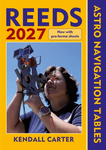Reeds Astro Navigation Tables 2027 book cover by Kendall Carter