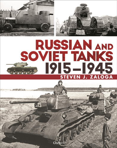 Russian and Soviet Tanks 1915–1945 book cover by Steven J. Zaloga
