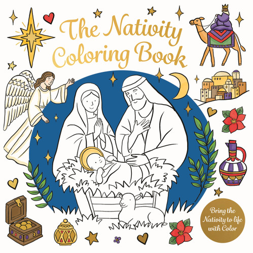 The Nativity Coloring Book: Bring the Nativity to Life with Color book cover by Kingfisher