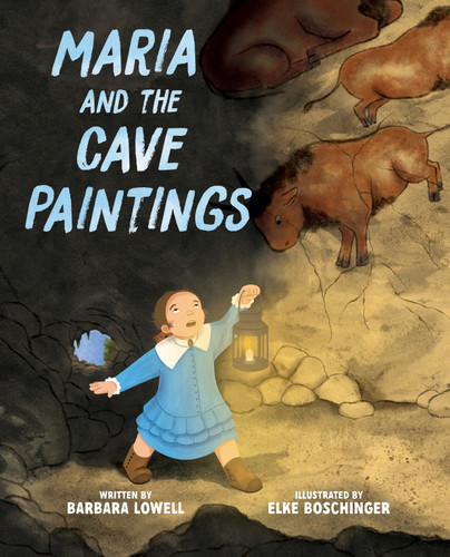 Maria and the Cave Paintings book cover by Barbara Lowell