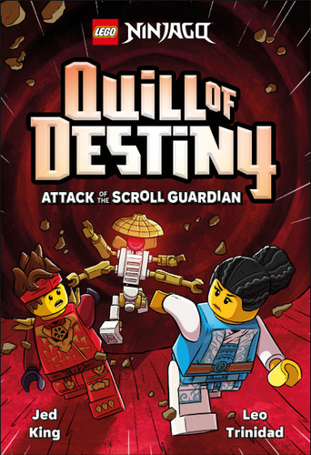 LEGO NINJAGO Quill of Destiny Attack of the Scroll Guardian (Library Edition) (Quill of Destiny) book cover by Jed King