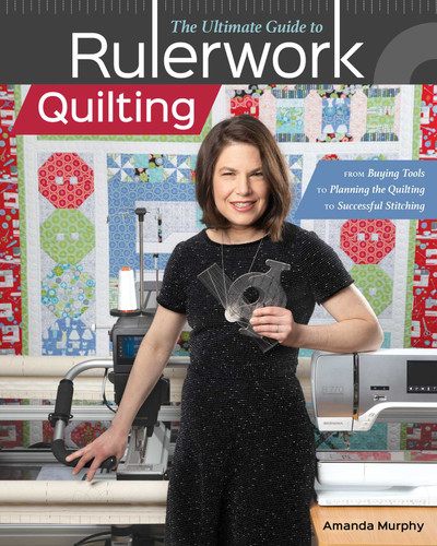 The Ultimate Guide to Rulerwork Quilting: From Buying Tools to Planning the Quilting to Successful Stitching book cover by Amanda Murphy