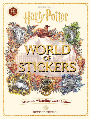 Harry Potter World of Stickers (Collectible Art Stickers) book cover by 