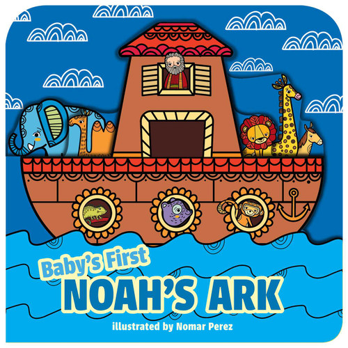 Baby's First Noah's Ark (A Boat-Shaped Novelty Board Book for Toddlers) book cover by Little Bee Books
