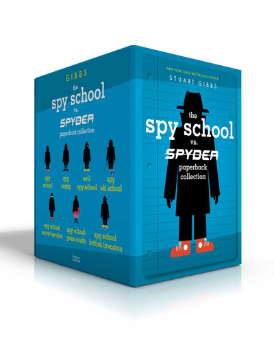 The Spy School vs. SPYDER Paperback Collection (Boxed Set): Spy School; Spy Camp; Evil Spy School; Spy Ski School; Spy School Secret Service; Spy School Goes South; Spy School British Invasion (Spy School) book cover by Stuart Gibbs
