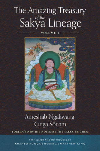The Amazing Treasury of the Sakya Lineage: Volume 1 (Amazing Treasury of the Sakya Lineage) book cover by Ameshab Ngakwang Kunga Sonam