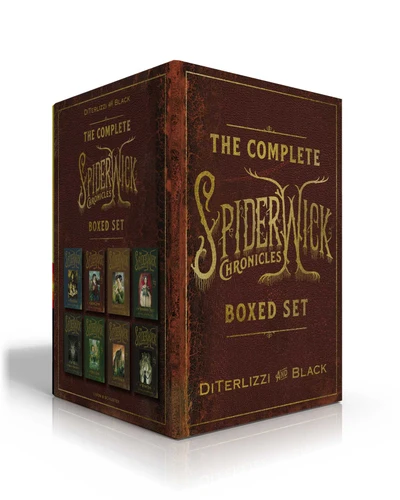 The Complete Spiderwick Chronicles Boxed Set: The Field Guide; The Seeing Stone; Lucinda's Secret; The Ironwood Tree; The Wrath of Mulgarath; The Nixie's Song; A Giant Problem; The Wyrm King (The Spiderwick Chronicles) book cover by Tony DiTerlizzi, Holly Black
