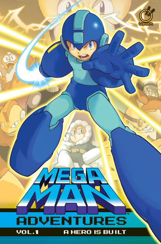 Mega Man Adventures Volume 1: A Hero is Built book cover by Ian Flynn