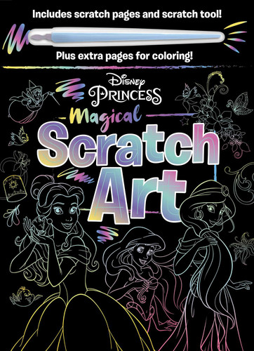 Disney Princess - Magical Scratch Art: with Scratch Tool and Coloring Pages book cover by IglooBooks