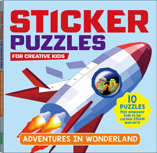STICKER PUZZLES; ADVENTURES IN WONDERLAND: For Creative Kids (STICKER PUZZLES) book cover by Gakken early childhood experts