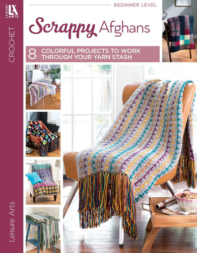Crochet Scrappy Afghans: 8 Afghans book cover by Leisure Arts