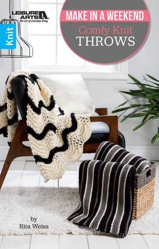 Make In A Weekend Comfy Knit Throws book cover by Rita Weiss