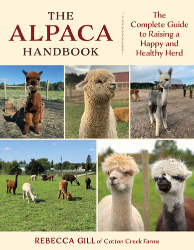 The Alpaca Handbook: The Complete Guide to Raising a Happy and Healthy Herd book cover by Rebecca Gill