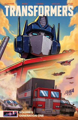 Transformers Vol. 5: Generation One (Transformers) book cover by Robert Kirkman