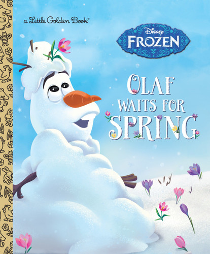 Olaf Waits for Spring (Disney Frozen) (Little Golden Book) book cover by Victoria Saxon