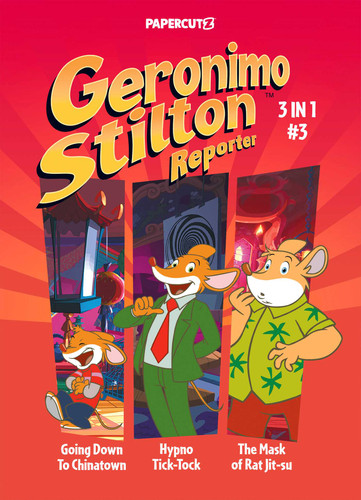 Geronimo Stilton Reporter 3 in 1 Vol. 3 (Geronimo Stilton Reporter Graphic Novels) book cover by Geronimo Stilton