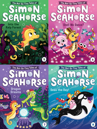 The Not-So-Tiny Tales of Simon Seahorse Collected Set #2: Into the Kelp Forest; Shell We Dance?; Dragon Dreams; Seas the Day! (The Not-So-Tiny Tales of Simon Seahorse) book cover by Cora Reef