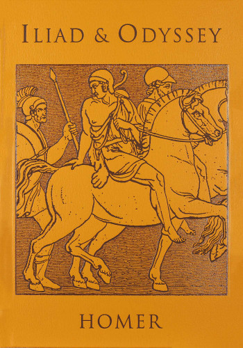 Iliad & Odyssey (Deluxe Leatherbound Edition) (Leather-bound Classics) book cover by Homer