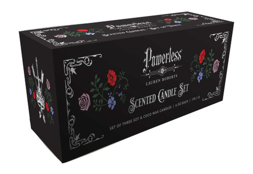 Lauren Roberts: Powerless Trilogy Scented Glass Candle Set (Set of 3) book cover by Insight Editions