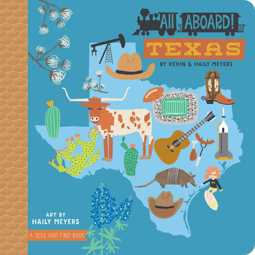 All Aboard! Texas (All Aboard!) book cover by Haily Meyers, Kevin Meyers