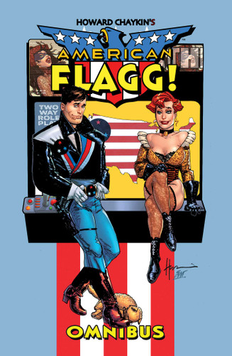 Howard Chaykin's American Flagg Omnibus book cover by Howard Chaykin
