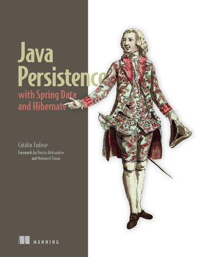 Java Persistence with Spring Data and Hibernate book cover by Catalin Tudose