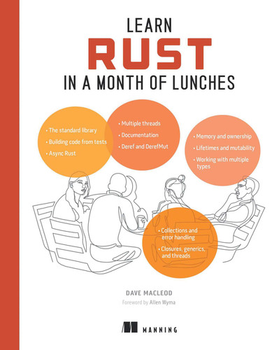 Learn Rust in a Month of Lunches (In a Month of Lunches) book cover by David MacLeod