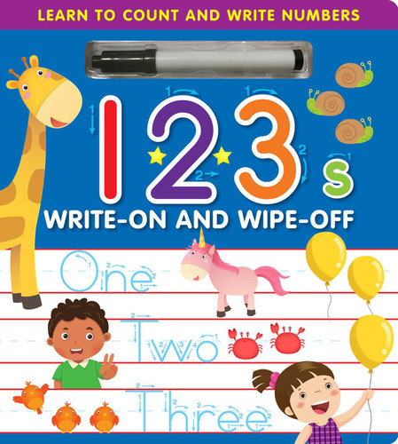 123s Write-On and Wipe-Off: Learn to Count and Write Numbers (Write-On and Wipe-Off) book cover by 