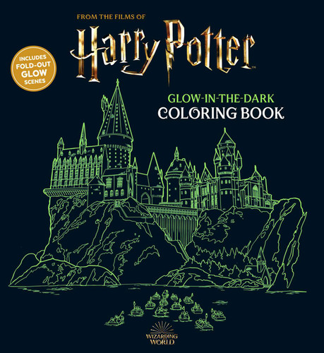 Harry Potter Glow-in-the-Dark Coloring Book - Coloring Book for Teens and Adults, Officially Licensed (Glow-in-the-Dark Coloring) book cover by Editors of Thunder Bay Press