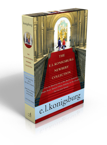 The E.L. Konigsburg Newbery Collection (Boxed Set): From the Mixed-Up Files of Mrs. Basil E. Frankweiler; Jennifer, Hecate, Macbeth, William McKinley, and Me, Elizabeth; The View From Saturday book cover by E.L. Konigsburg