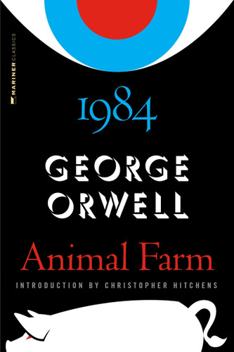 Animal Farm And 1984 book cover by George Orwell, Christopher Hitchens
