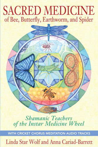 Sacred Medicine of Bee, Butterfly, Earthworm, and Spider: Shamanic Teachers of the Instar Medicine Wheel book cover by Linda Star Wolf, Anna Cariad-Barrett