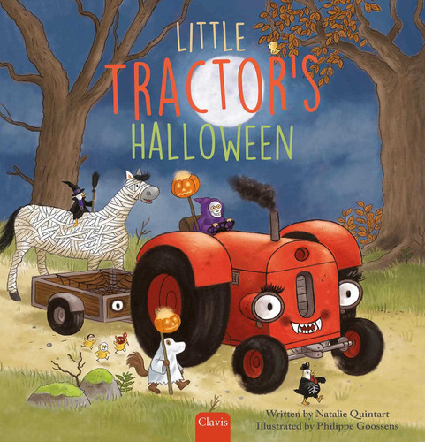 Little Tractor's Halloween (Little Tractor) book cover by Natalie Quintart