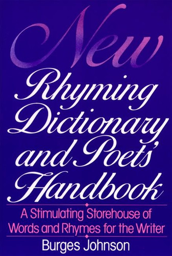 New Rhyming Dictionary and Poets' Handbook book cover by Burges Johnson