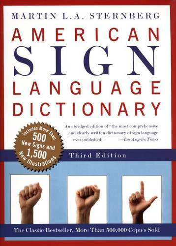 American Sign Language Dictionary-Flexi book cover by Martin L. Sternberg