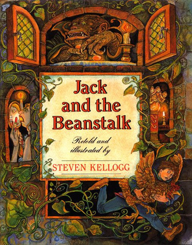 Jack and the Beanstalk book cover by Steven Kellogg