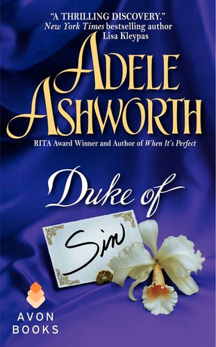Duke of Sin book cover by Adele Ashworth
