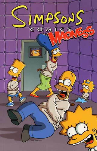 Simpsons Comics Madness book cover by Matt Groening
