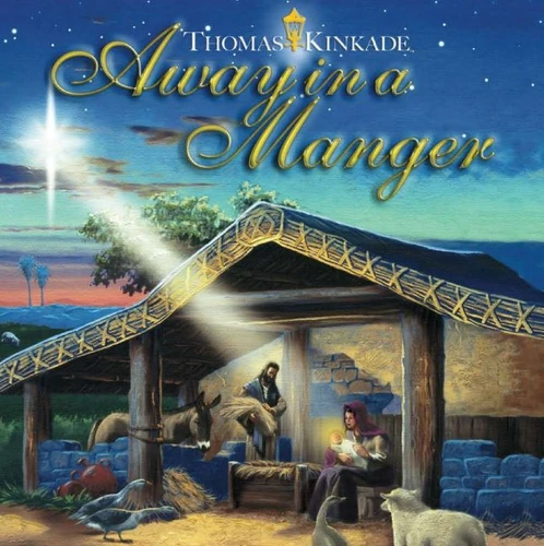 Away in a Manger: A Christmas Holiday Book for Kids book cover by Public Domain