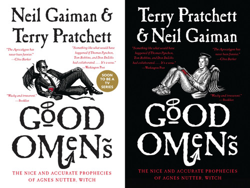Good Omens: The Nice and Accurate Prophecies of Agnes Nutter, Witch book cover by Neil Gaiman, Terry Pratchett