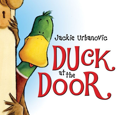 Duck at the Door: An Easter And Springtime Book For Kids (Max the Duck #1) book cover by Jackie Urbanovic