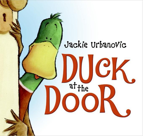 Duck at the Door: An Easter And Springtime Book For Kids (Max the Duck #1) book cover by Jackie Urbanovic